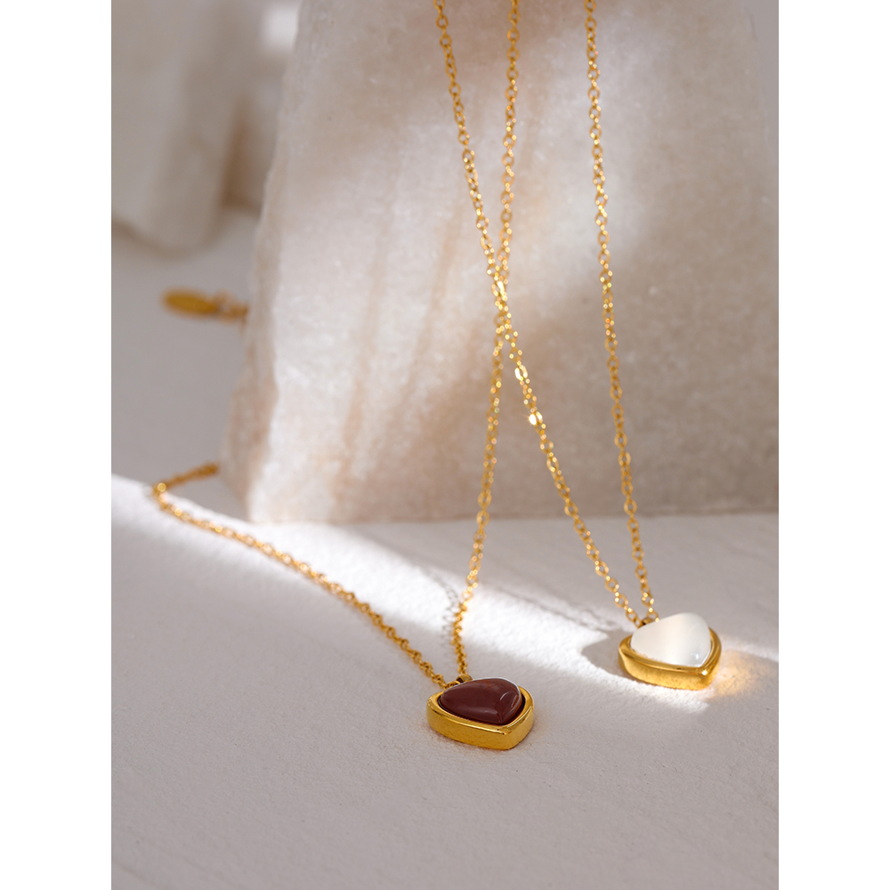Yhpup Stainless Steel Heart Pe - Birth Flower Necklace recension och pris