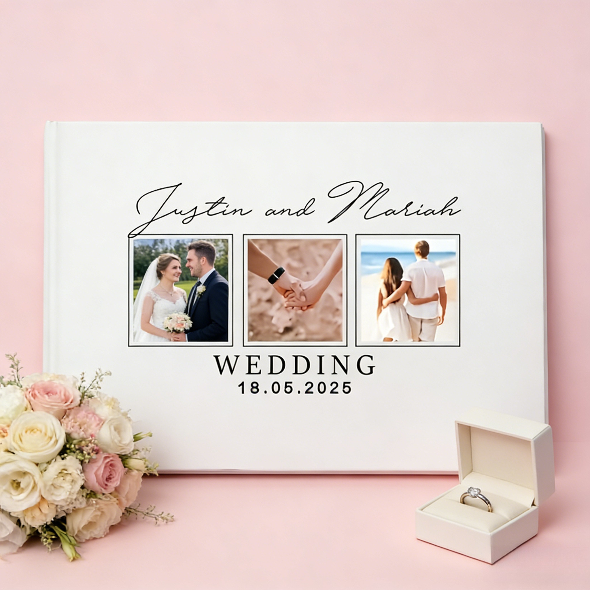 A Custom Wedding Guest Book -  - Custom Photo Book recension och pris