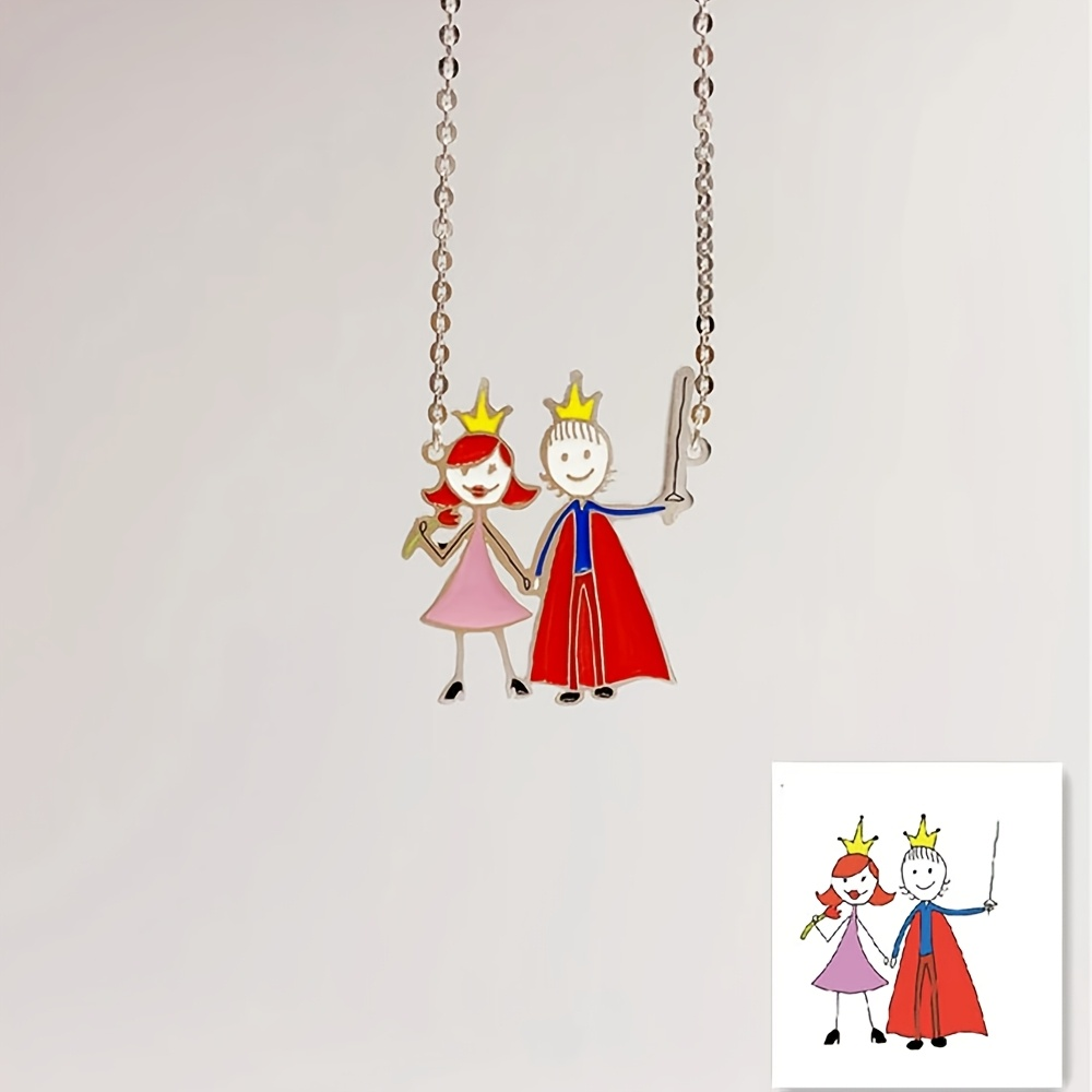 Custom Enamel Pendant Necklace - Name Necklace Custom recension och pris