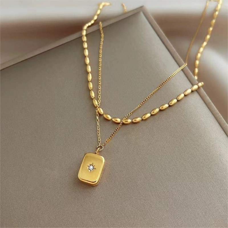ANENJERY 316L Stainless Steel  - Birth Flower Necklace recension och pris