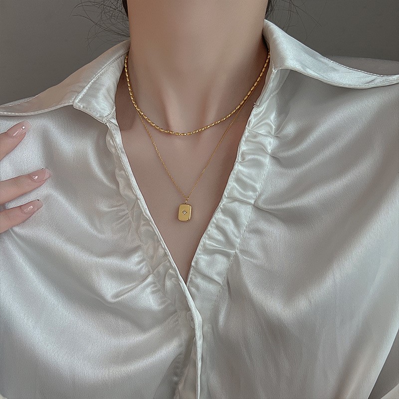 ANENJERY 316L Stainless Steel  - Birth Flower Necklace recension och pris