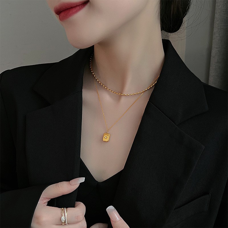 ANENJERY 316L Stainless Steel  - Birth Flower Necklace recension och pris
