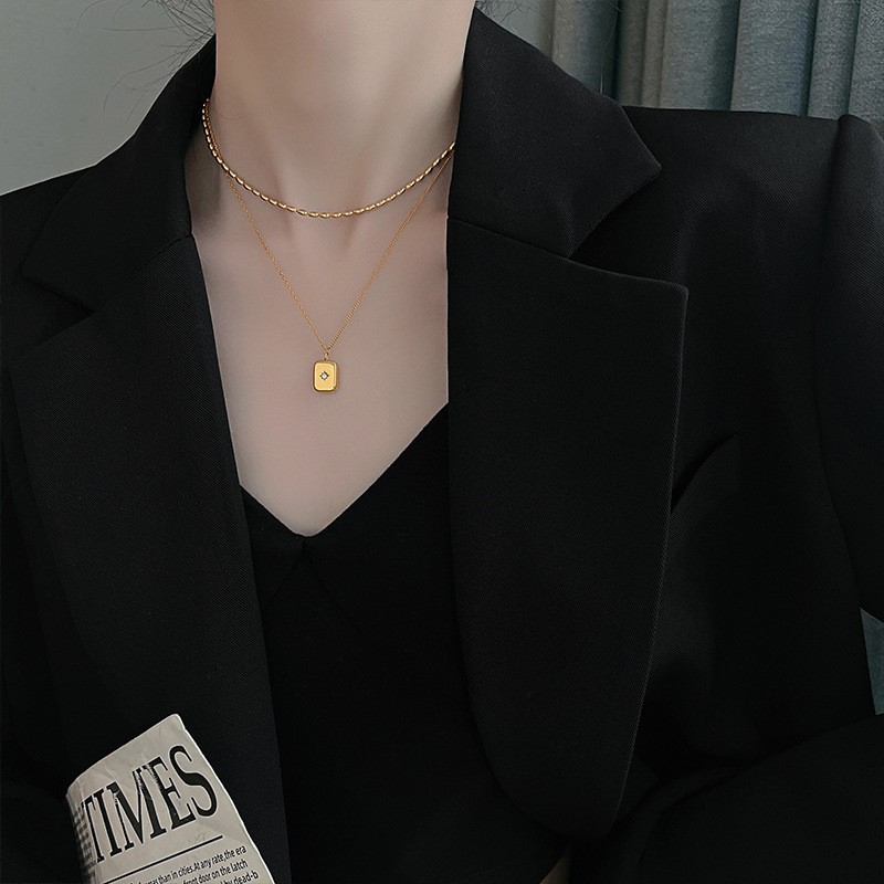 ANENJERY 316L Stainless Steel  - Birth Flower Necklace recension och pris